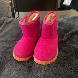 Hot pink boots